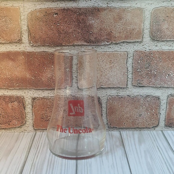 7-up The Uncola Upside-Down Soda Pop Glass 15oz Collectible Vintage Nice - Picture 4 of 6